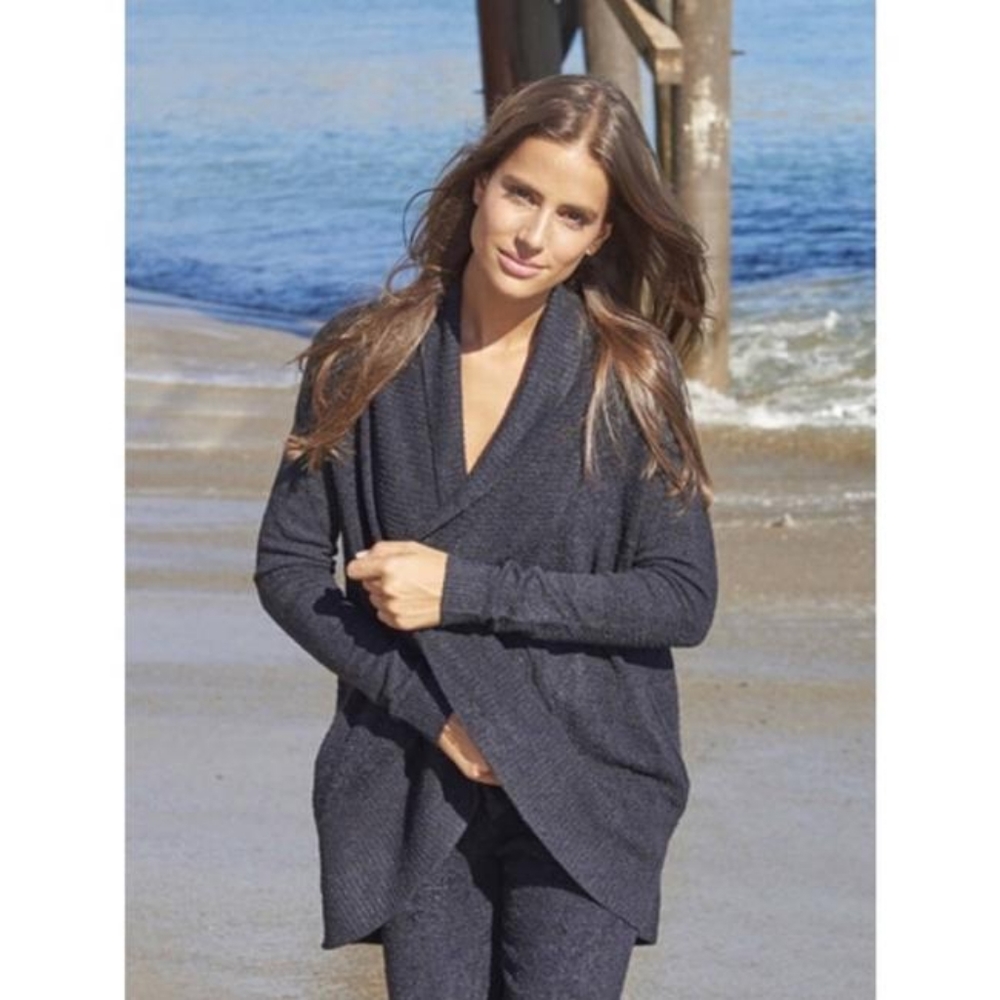 Barefoot Dreams Dark Gray Cozy Cardigan